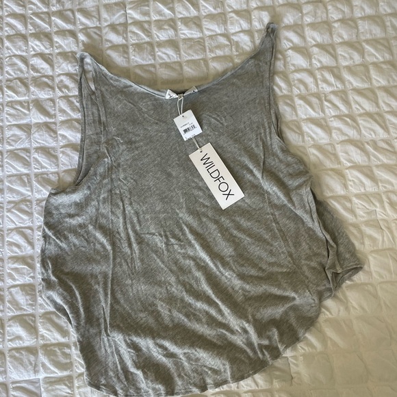 Wildfox Gray I love Summer Ice Cream  Sleeveless Tank Top - Picture 7 of 7
